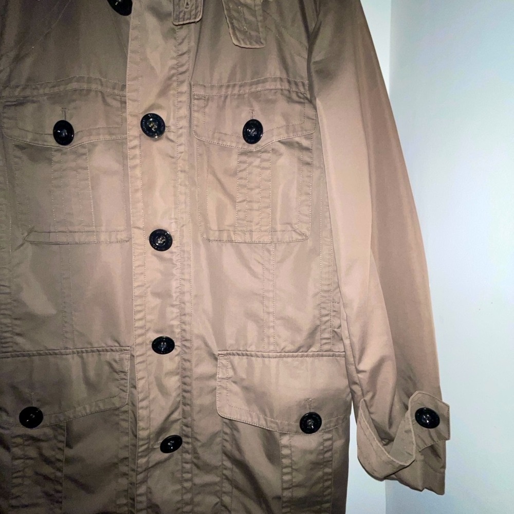 Burberry Tan Military Field Coat Lightweight Cotton - Picture 8 of 15